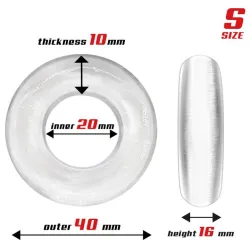 Beast Rings Lot de 3 cockrings souples Beast Rings Transparents
